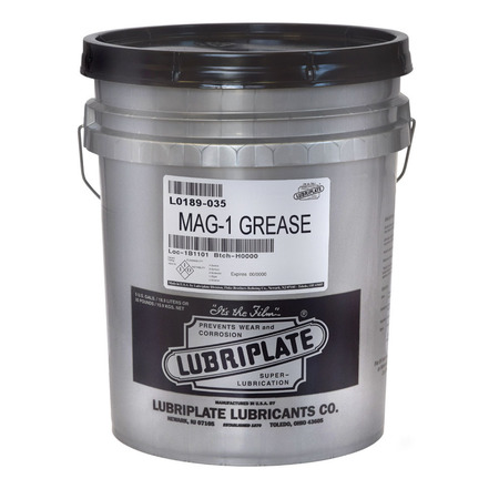 LUBRIPLATE Mag-1, 35 Lb Pail, Heavy Duty, White Lithium For Extreme Low Temperature To -60 Degrees F. L0189-035